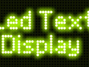 LED TEXT SCROLLING